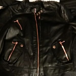 PU leather jacket